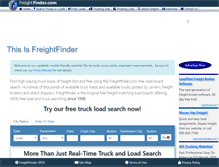 Tablet Screenshot of freightfinder.com